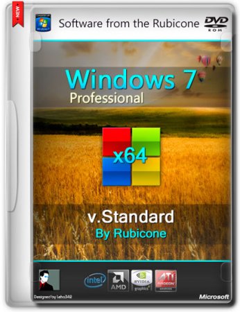 Windows 7 Professional x64 SP1 Standard by Rubicone (2014/RUS)