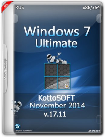 Windows 7 Ultimate KottoSOFT v.17.11 (x86/x64/2014/RUS)