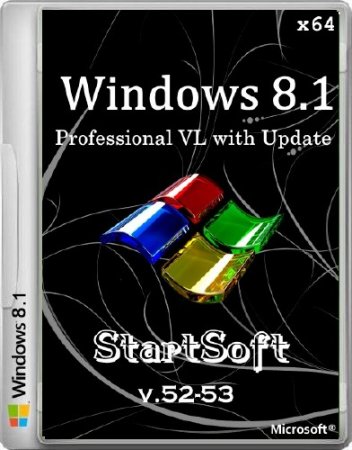 Windws 8.1 Professional VL with Update StartSoft v.52-53 (x64/2014/RUS)