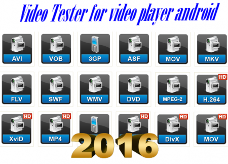 Video Tester for video player android